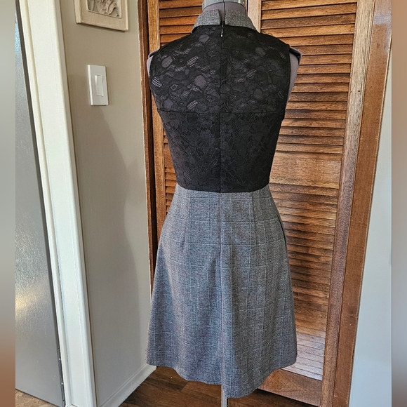 Super cute, RW&Co, grey gingham dress. - Picture 5 of 11